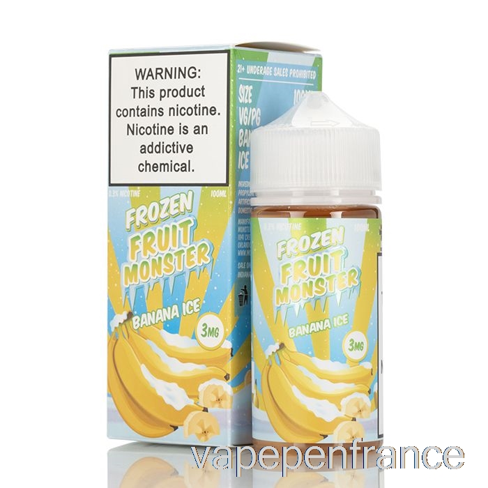 Banane Glacée - Monstre De Fruits Surgelés - Stylo Vape 100 Ml 3 Mg